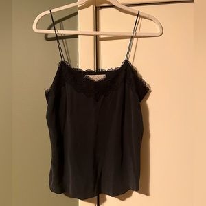 Rory Beca Washed Black Silk Camisole, XS